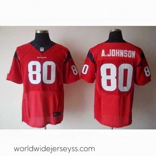 Exquisitely designed Nike Houston Texans 80 Andre Johnson Red Elite NFL Jersey