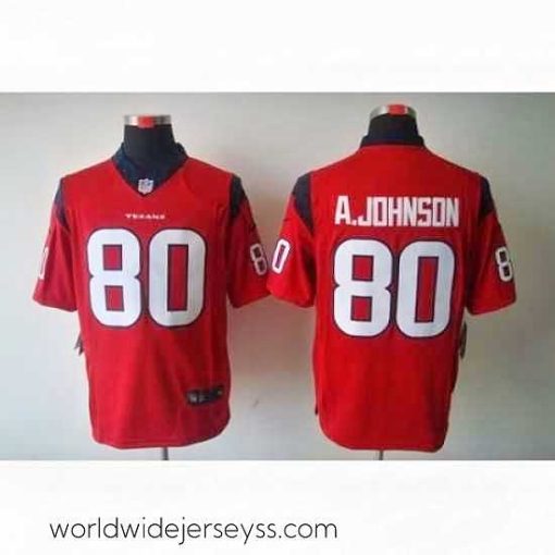 Marvelously styled Nike Houston Texans 80 Andre Johnson Red LIMITED NFL Jersey
