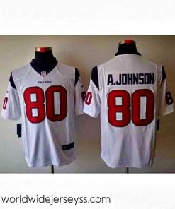 Exceptionally fashioned Nike Houston Texans 80 Andre Johnson White LIMITED NFL Jersey