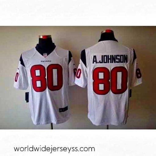 Exceptionally fashioned Nike Houston Texans 80 Andre Johnson White LIMITED NFL Jersey