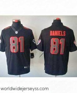 Marvelously styled Nike Houston Texans 81 Owen Daniels Black Impact Limited NFL Jersey