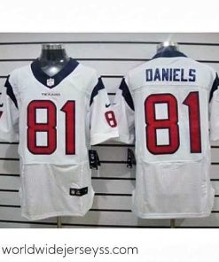 Marvelously styled Nike Houston Texans 81 Owen Daniels White Elite NFL Jersey