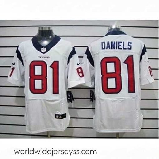 Marvelously styled Nike Houston Texans 81 Owen Daniels White Elite NFL Jersey