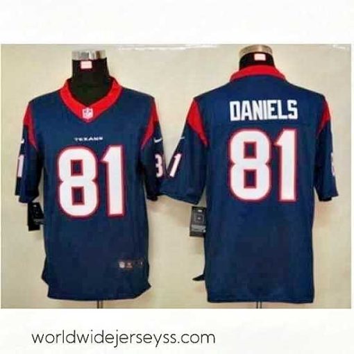 Exceptionally fashioned Nike Houston Texans 81 Owen Daniels blue Limited NFL Jersey
