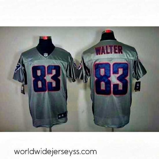 Superbly made Nike Houston Texans 83 Kevin Walter Elite Grey Shadow NFL Jerseys
