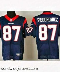 Exceptionally fashioned Nike Houston Texans 87 C.J. Fiedorowicz Blue Elite NFL Jersey