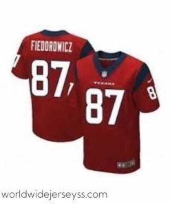 Marvelously styled Nike Houston Texans 87 C.J. Fiedorowicz Red Elite NFL Jersey