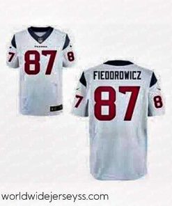 Exquisitely designed Nike Houston Texans 87 C.J. Fiedorowicz White Elite NFL Jersey