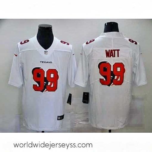 Superbly made Nike Houston Texans 99 J J  Watt White Shadow Logo Limited Jersey