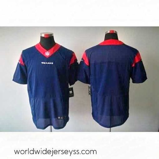Marvelously styled Nike Houston Texans Blank Blue Elite NFL Jersey