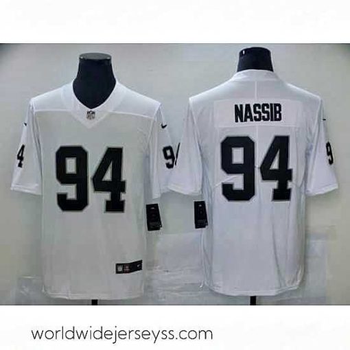 Exquisitely designed Nike Raiders 94 Carl Nassib White Vapor Untouchable Limited Jersey