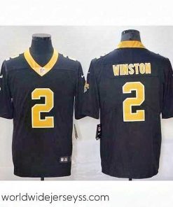 Exquisitely designed Nike Saints 2 Jameis Winston Black Vapor Untouchable Limited Jersey