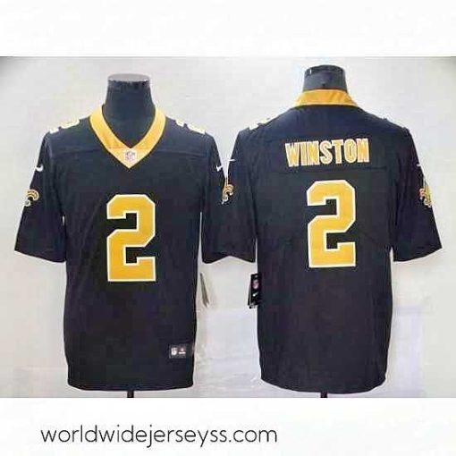 Exquisitely designed Nike Saints 2 Jameis Winston Black Vapor Untouchable Limited Jersey