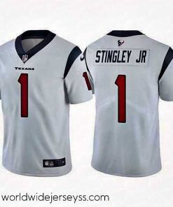 Finely crafted Nike Texans 1 Derek Stingley Jr White 2022 NFL Draft Vapor Untouchable Limited Jerse