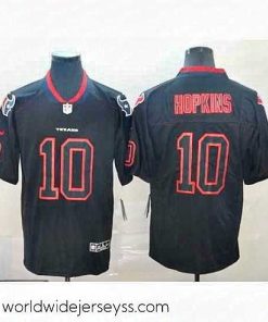 Marvelously styled Nike Texans 10 DeAndre Hopkins Black Shadow Legend Limited Jersey