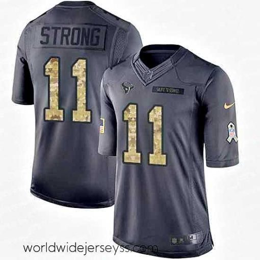 Finely crafted Nike Texans #11 Jaelen Strong Navy Blue Mens Stitched NFL Limited Rush Jersey