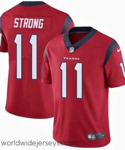 Exquisitely designed Nike Texans #11 Jaelen Strong Red Alternate Mens Stitched NFL Vapor Untouchable Limited Jersey