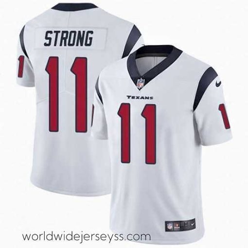 Marvelously styled Nike Texans #11 Jaelen Strong White Mens Stitched NFL Vapor Untouchable Limited Jersey