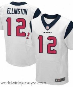 Superbly made Nike Texans #12 Bruce Ellington White Mens Stitched NFL Elite Jersey