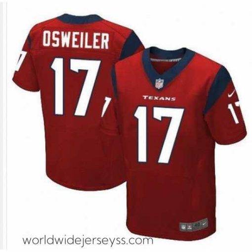 Finely crafted Nike Texans #17 Brock Osweiler Red Alternate Mens Stitched NFL Elite Jersey