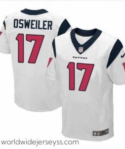 Finely crafted Nike Texans #17 Brock Osweiler White Mens Stitched NFL Elite Jersey