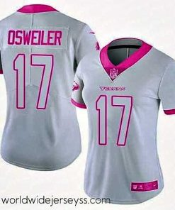 Exceptionally fashioned Nike Texans #17 Brock Osweiler White Pink Womens Stitched NFL Limited Rush Fashion Jersey