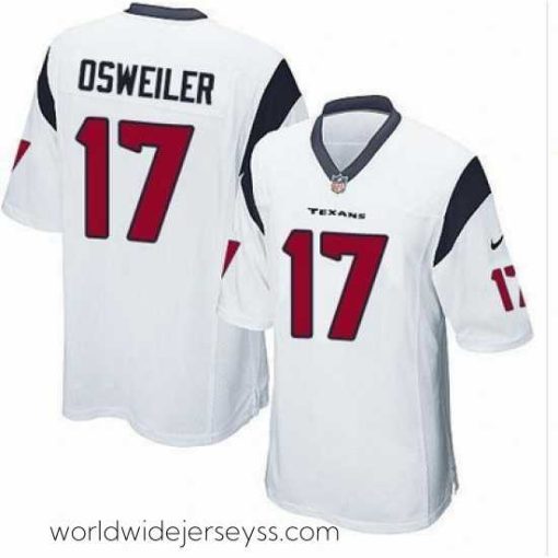 Marvelously styled Nike Texans #17 Brock Osweiler White Stitched NFL Elite Jersey