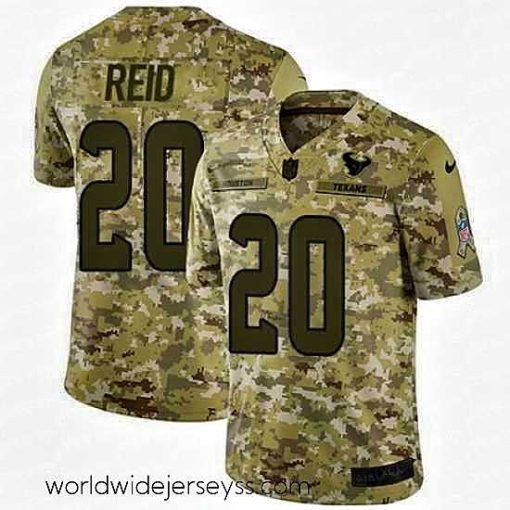Exceptionally fashioned Nike Texans #20 Justin Reid Camo Mens Stitched NFL Limited 2018 Salute To Service Jersey