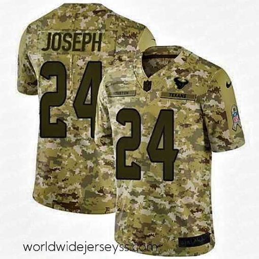 Superbly made Nike Texans #24 Johnathan Joseph Camo Mens Stitched NFL Limited 2018 Salute To Service Jersey