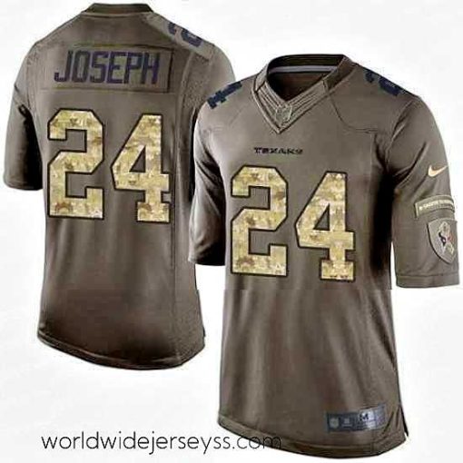 Superbly made Nike Texans #24 Johnathan Joseph Green Stitched NFL Limited Salute to Service Jersey