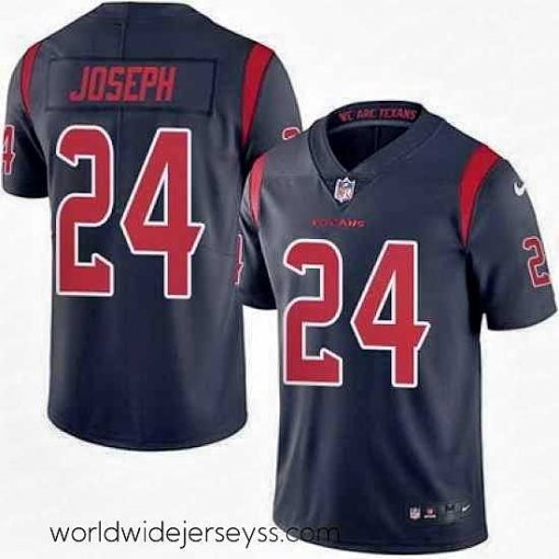 Finely crafted Nike Texans #24 Johnathan Joseph Navy Blue Mens Stitched NFL Limited Rush Jersey