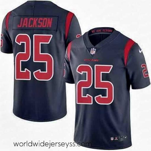 Exquisitely designed Nike Texans #25 Kareem Jackson Navy Blue Mens Stitched NFL Limited Rush Jersey