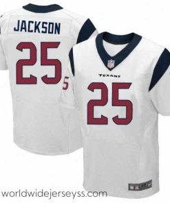 Marvelously styled Nike Texans #25 Kareem Jackson White Mens Stitched NFL Elite Jerseys