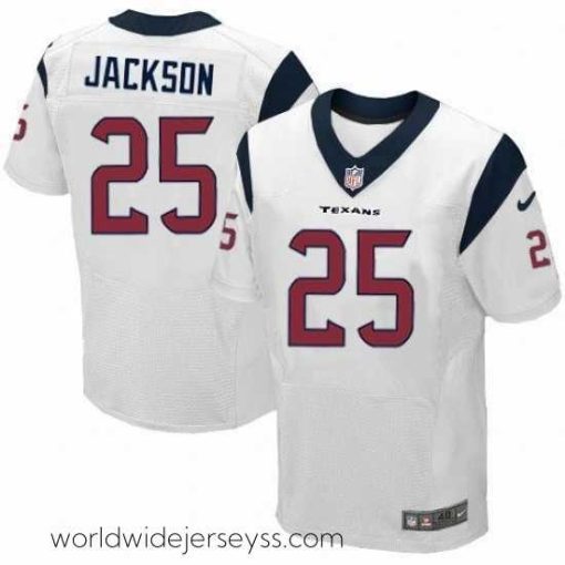 Marvelously styled Nike Texans #25 Kareem Jackson White Mens Stitched NFL Elite Jerseys