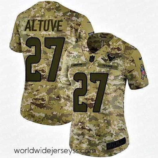 Exceptionally fashioned Nike Texans #27 Jose Altuve Camo Stitched NFL Limited 2018 Salute to Service Jersey