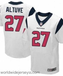 Marvelously styled Nike Texans #27 Jose Altuve White Mens Stitched NFL Elite Jersey