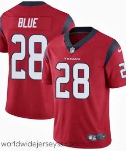 Superbly made Nike Texans #28 Alfred Blue Red Alternate Mens Stitched NFL Vapor Untouchable Limited Jersey