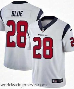 Exquisitely designed Nike Texans #28 Alfred Blue White Mens Stitched NFL Vapor Untouchable Limited Jersey