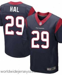 Superbly made Nike Texans #29 Andre Hal Navy Blue Team Color Mens Stitched NFL Elite Jersey