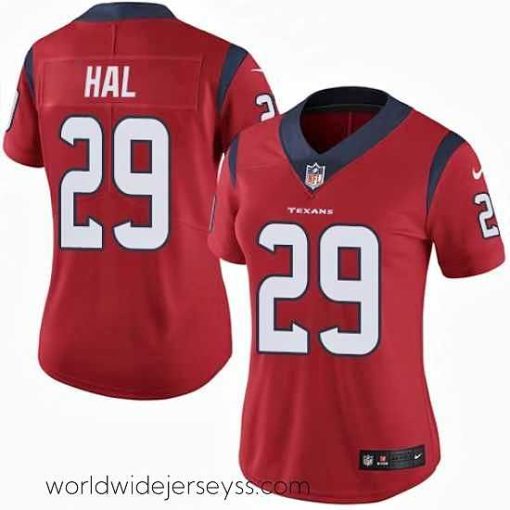 Superbly made Nike Texans #29 Andre Hal Red Alternate Womens Stitched NFL Vapor Untouchable Limited Jersey