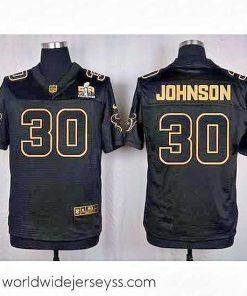 Exquisitely designed Nike Texans #30 Kevin Johnson Black Mens Stitched NFL Elite Pro Line Gold Collection Jersey
