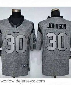 Exceptionally fashioned Nike Texans #30 Kevin Johnson Gray Stitched NFL Limited Gridiron Gray Jersey