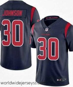 Marvelously styled Nike Texans #30 Kevin Johnson Navy Blue Mens Stitched NFL Limited Rush Jersey