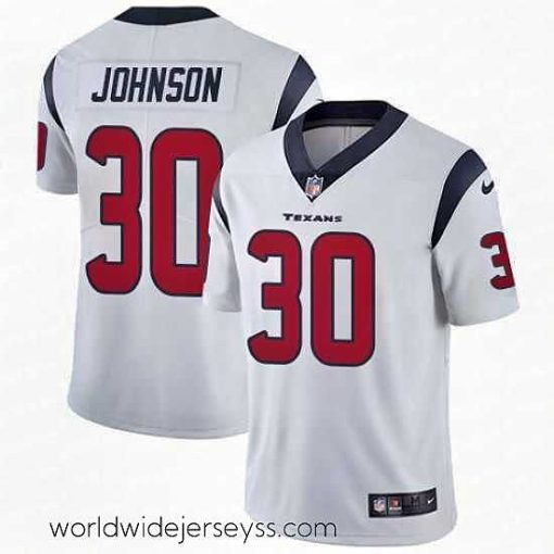 Exceptionally fashioned Nike Texans #30 Kevin Johnson White Mens Stitched NFL Vapor Untouchable Limited Jersey