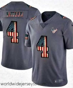Finely crafted Nike Texans 4 Deshaun Watson 2019 Salute To Service USA Flag Fashion Limited Jersey
