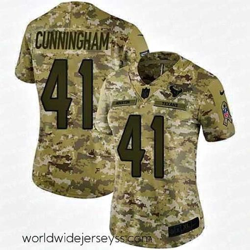 Exquisitely designed Nike Texans #41 Zach Cunningham Camo Stitched NFL Limited 2018 Salute to Service Jersey