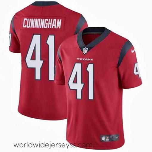 Marvelously styled Nike Texans #41 Zach Cunningham Red Alternate Mens Stitched NFL Vapor Untouchable Limited Jersey