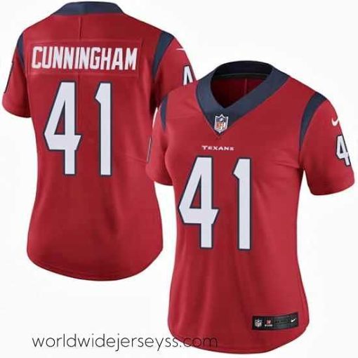 Superbly made Nike Texans #41 Zach Cunningham Red Alternate Womens Stitched NFL Vapor Untouchable Limited Jersey