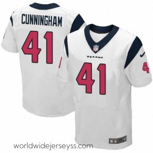 Superbly made Nike Texans #41 Zach Cunningham White Mens Stitched NFL Elite Jersey