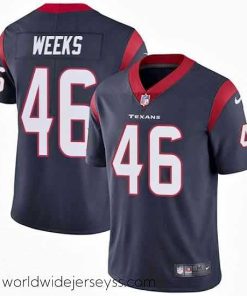 Exceptionally fashioned Nike Texans #46 Jon Weeks Navy Blue Team Color Mens Stitched NFL Vapor Untouchable Limited Jersey